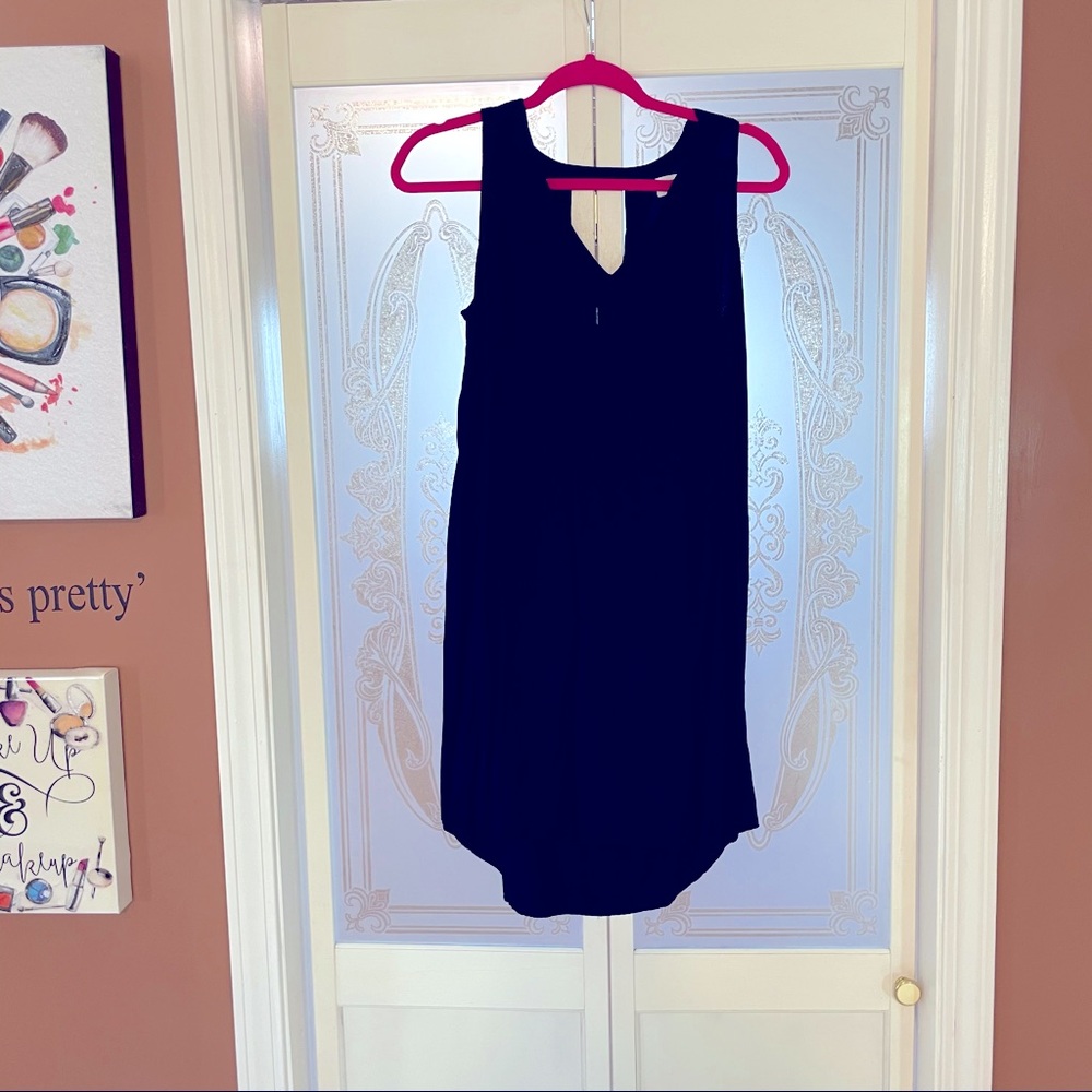 Black high low dress